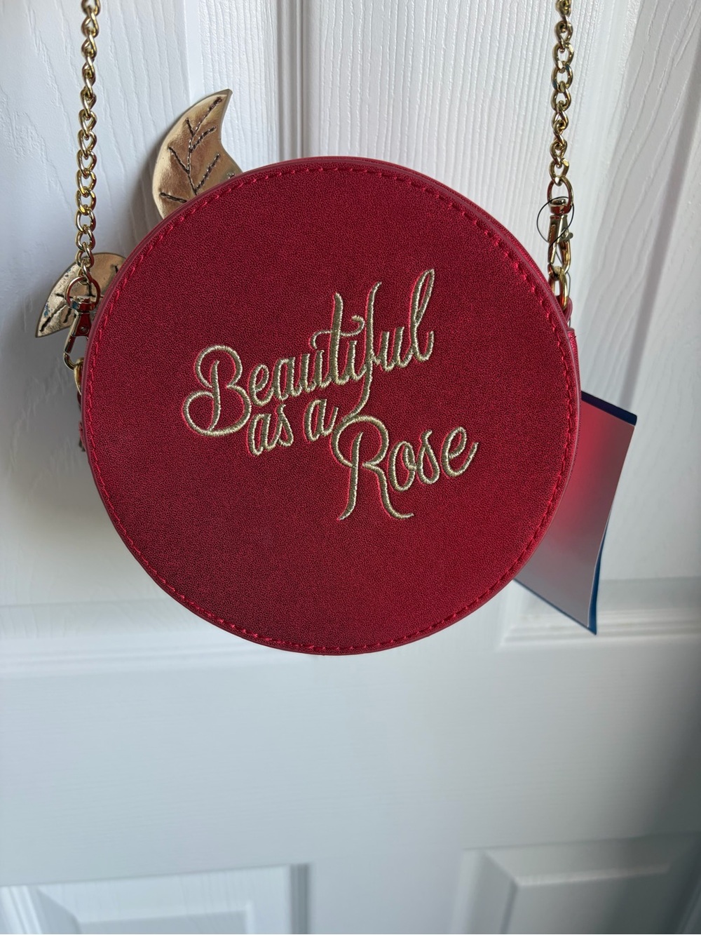 Danielle Nicole Red Rose Crossbody with Gold Chain - Picture 6 of 8